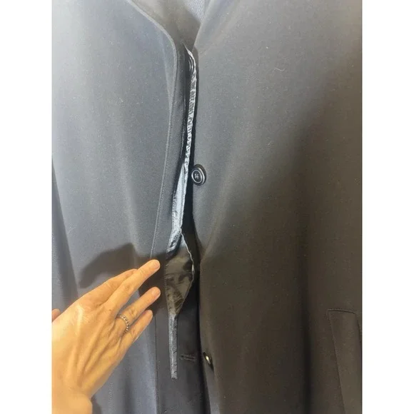 Talbots Long‎ Fully Lined Hooded Trench Coat Size 12 M2 - Picture 5 of 9